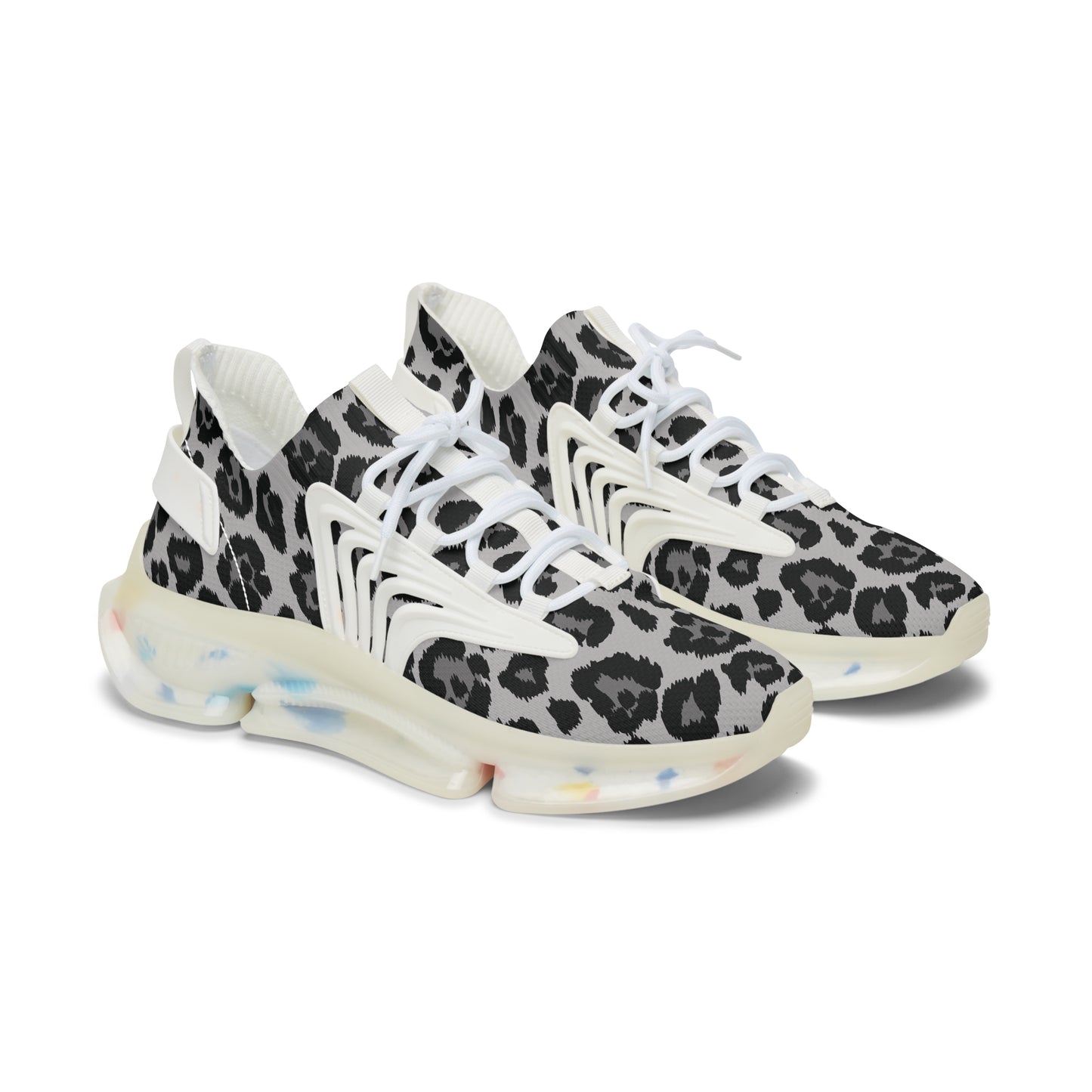 Snow Leopard print Sporty Dad Sneakers