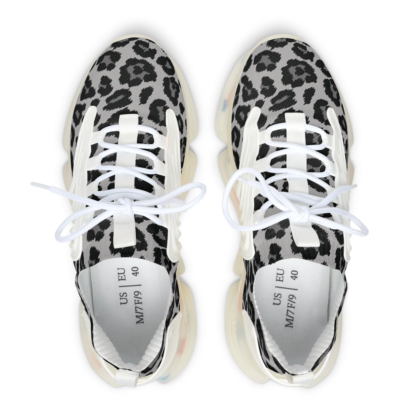 Snow Leopard print Sporty Dad Sneakers