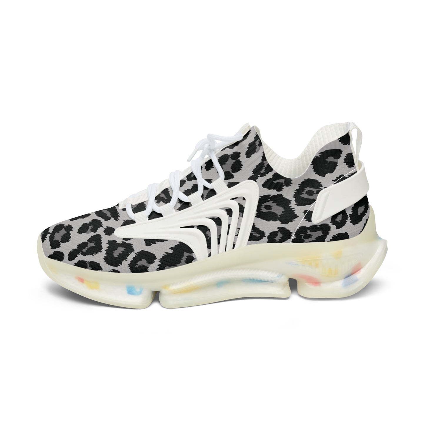 Snow Leopard print Sporty Dad Sneakers