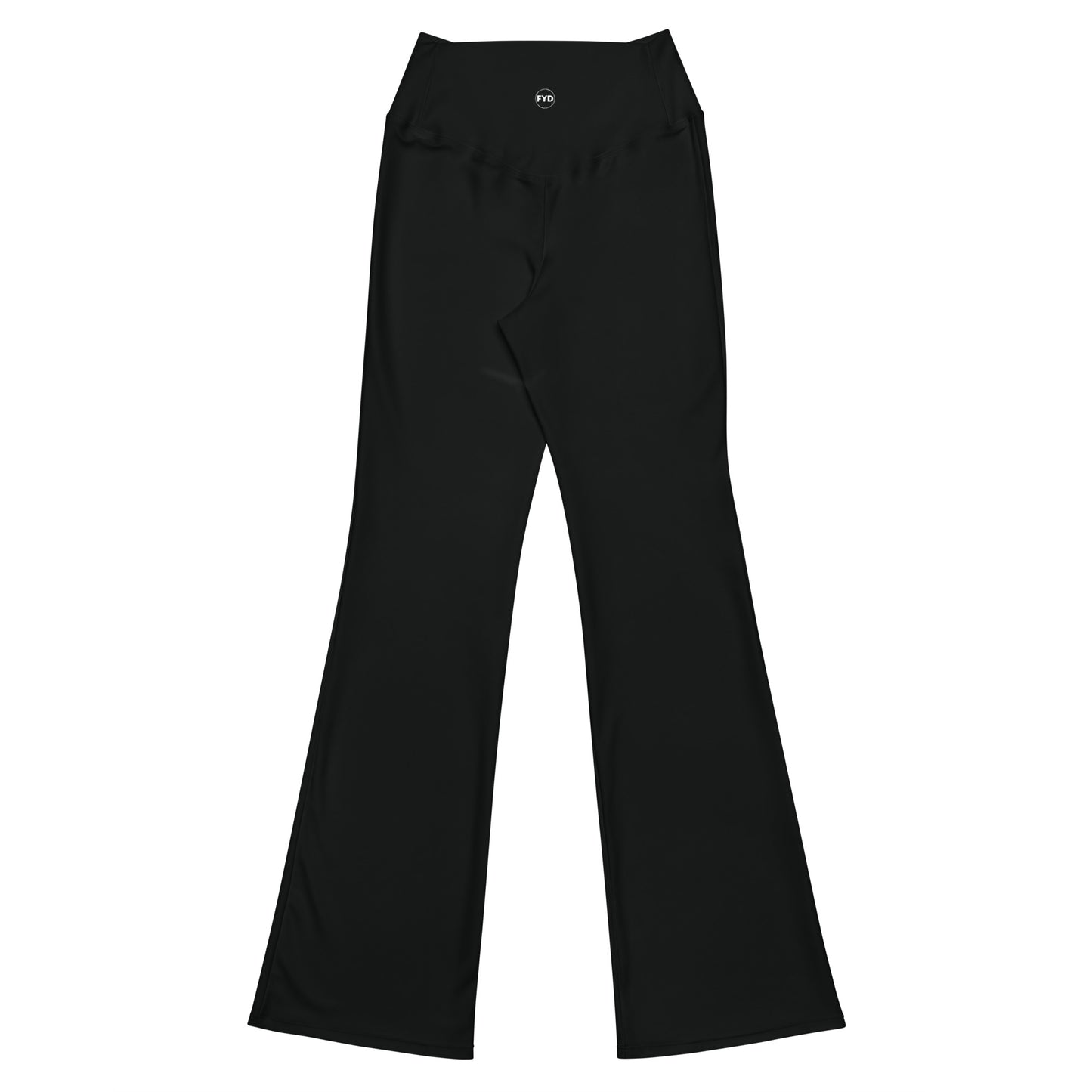 FYD Solid Black Size Inclusive Flare Leggings