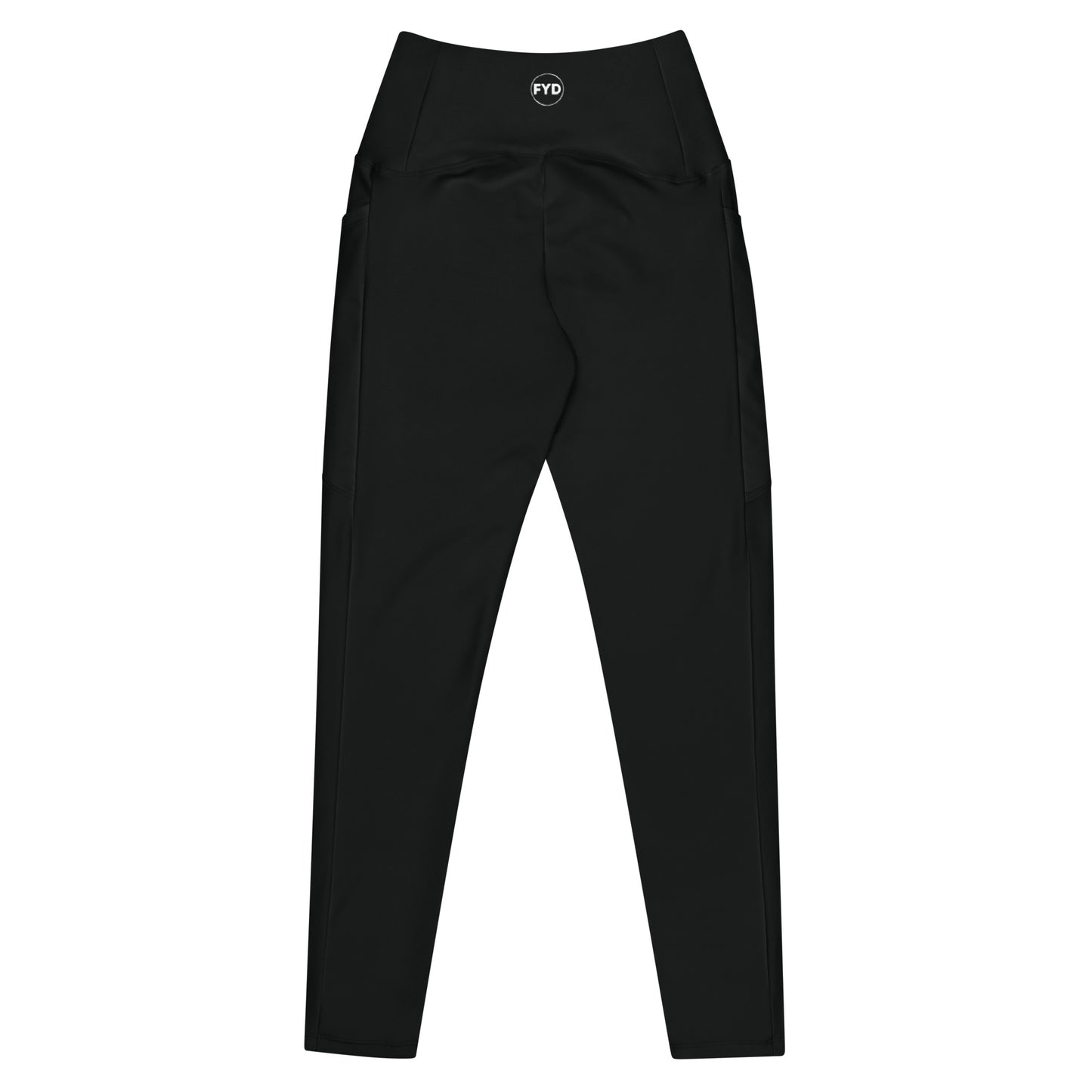 Leggings with pockets in solid black