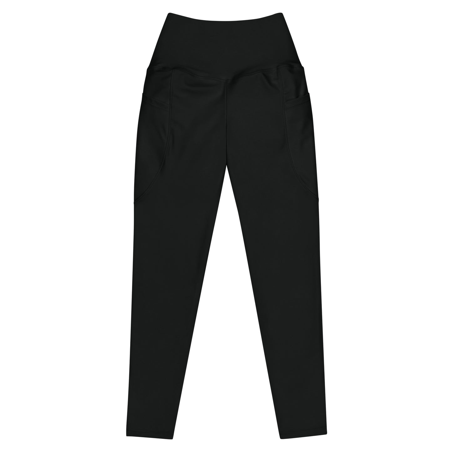 Leggings with pockets in solid black