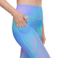 FYD High Rise Recycled Leggings with pockets in Iridescent Blue