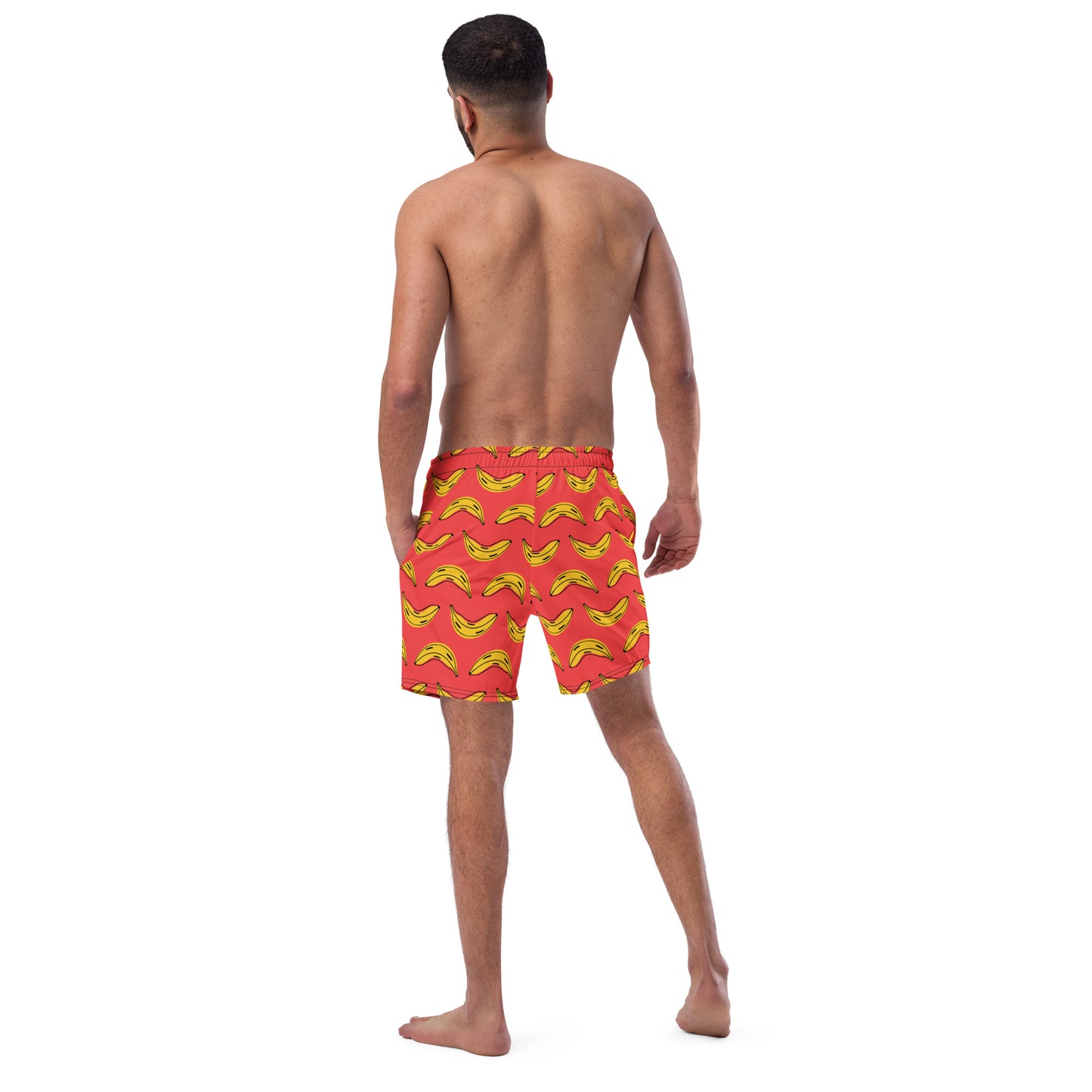 FYD Men's Recycled Swim Trunks in zany bananas