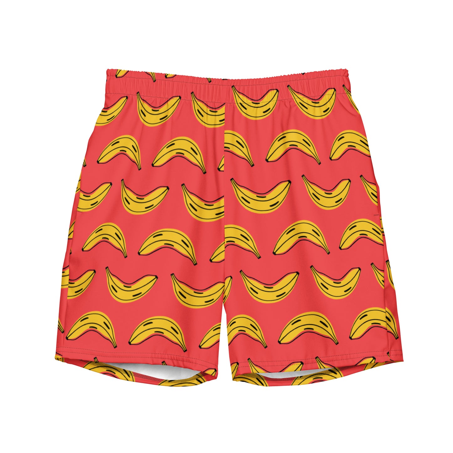 FYD Men's Recycled Swim Trunks in zany bananas