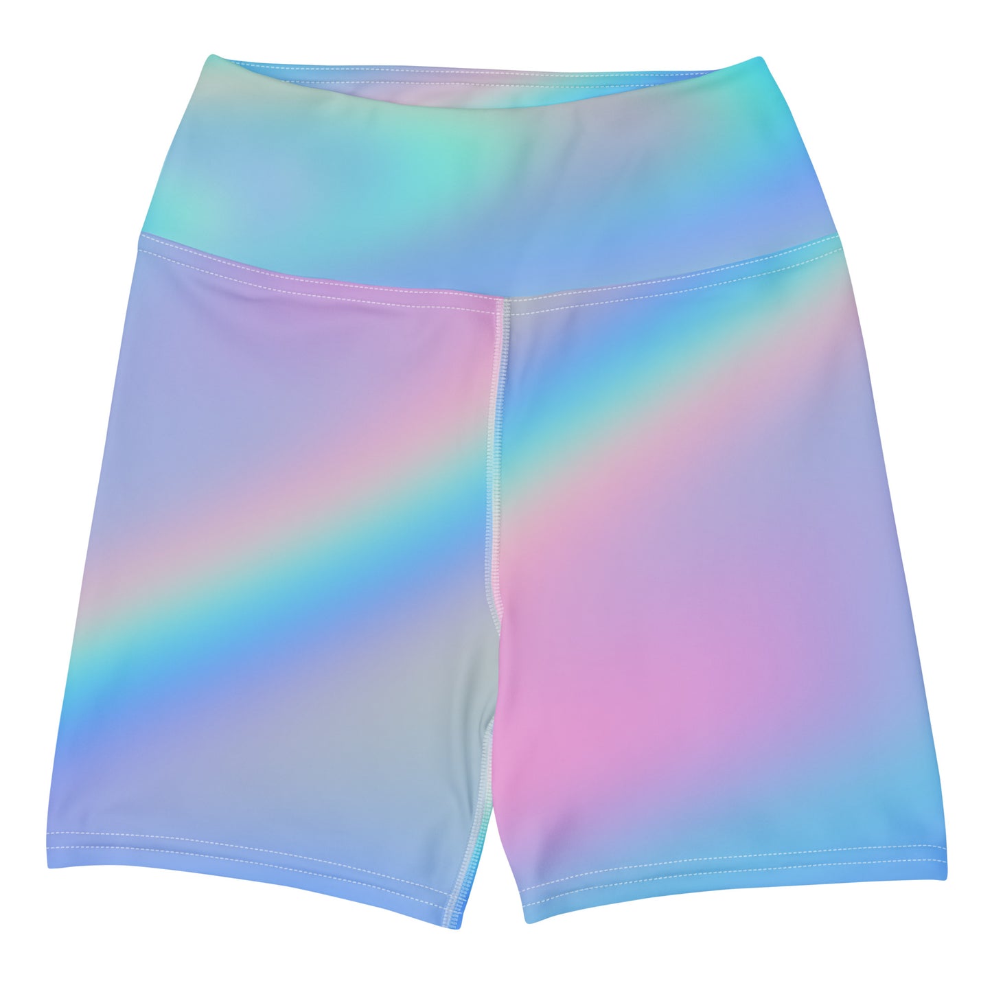 FYD Mini Yoga Shorts in iridescent blue