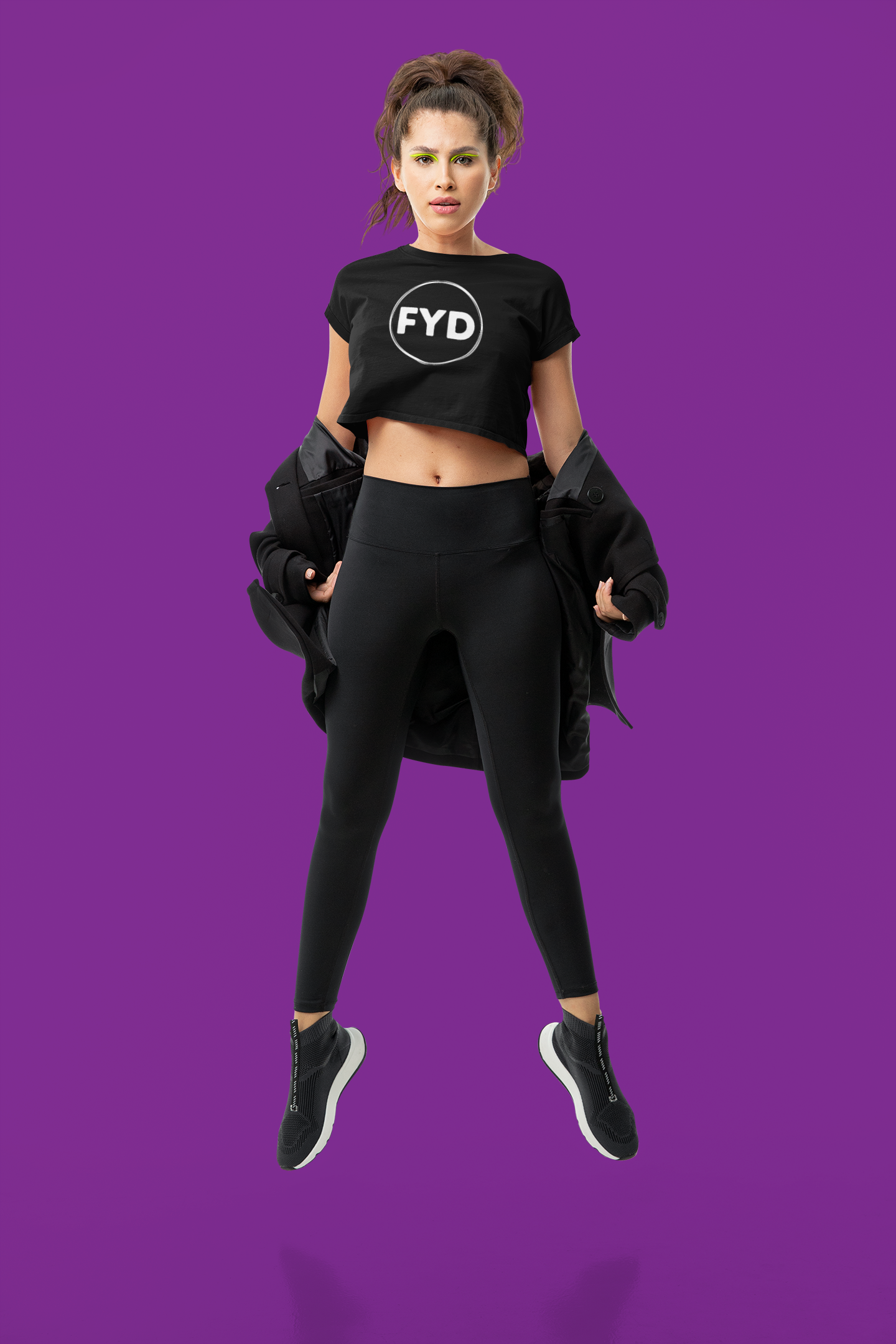 Size Inclusive Leggings with pockets in solid black