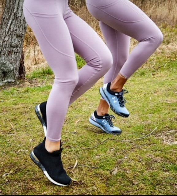 FYD BASICS Strappy Sports Bra in lavender - familiar...yet different