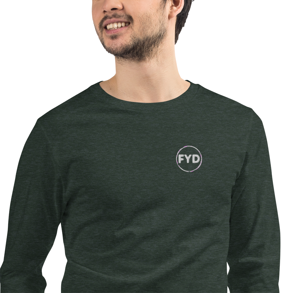 Unisex Logo-Embroidered Long Sleeve Tee + 8 colors - familiar...yet different