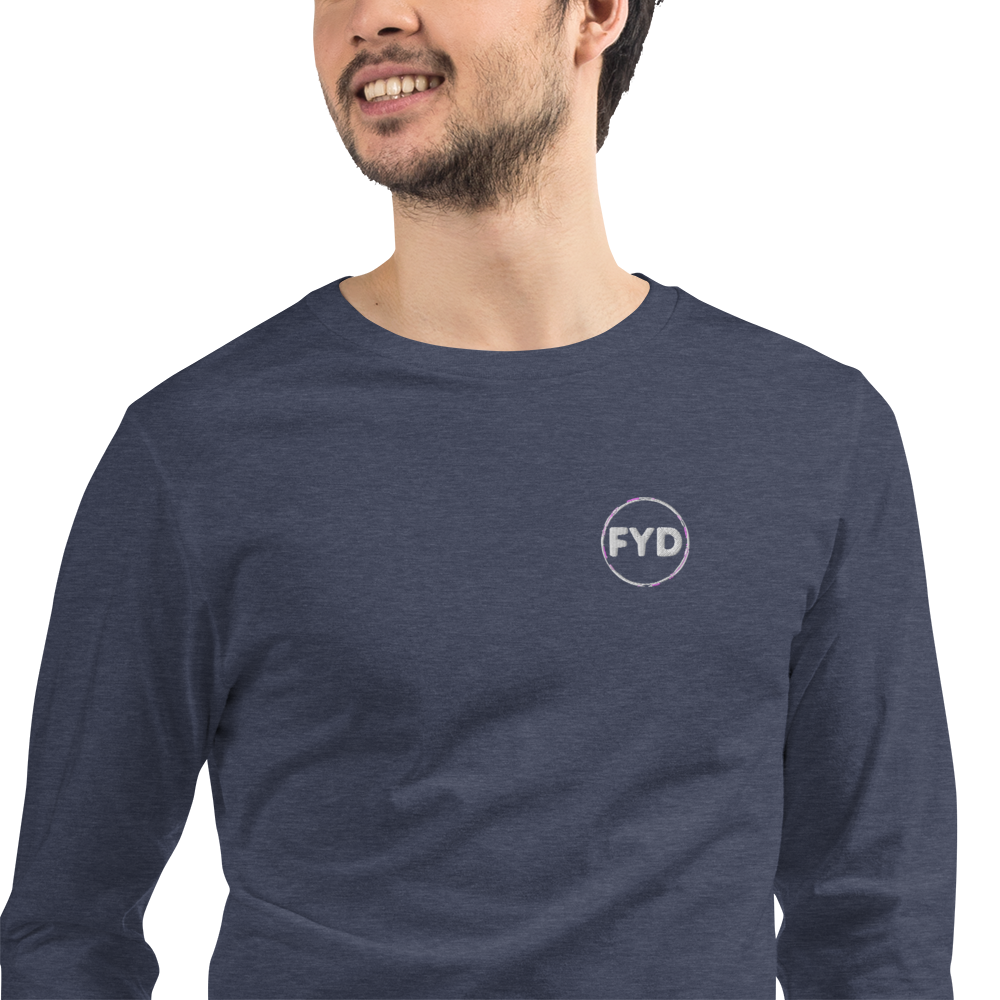 Unisex Logo-Embroidered Long Sleeve Tee + 8 colors - familiar...yet different