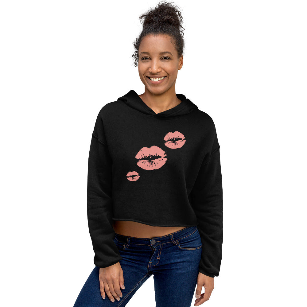 Crop Hoodie kissable lips in 4 colors - familiar...yet different