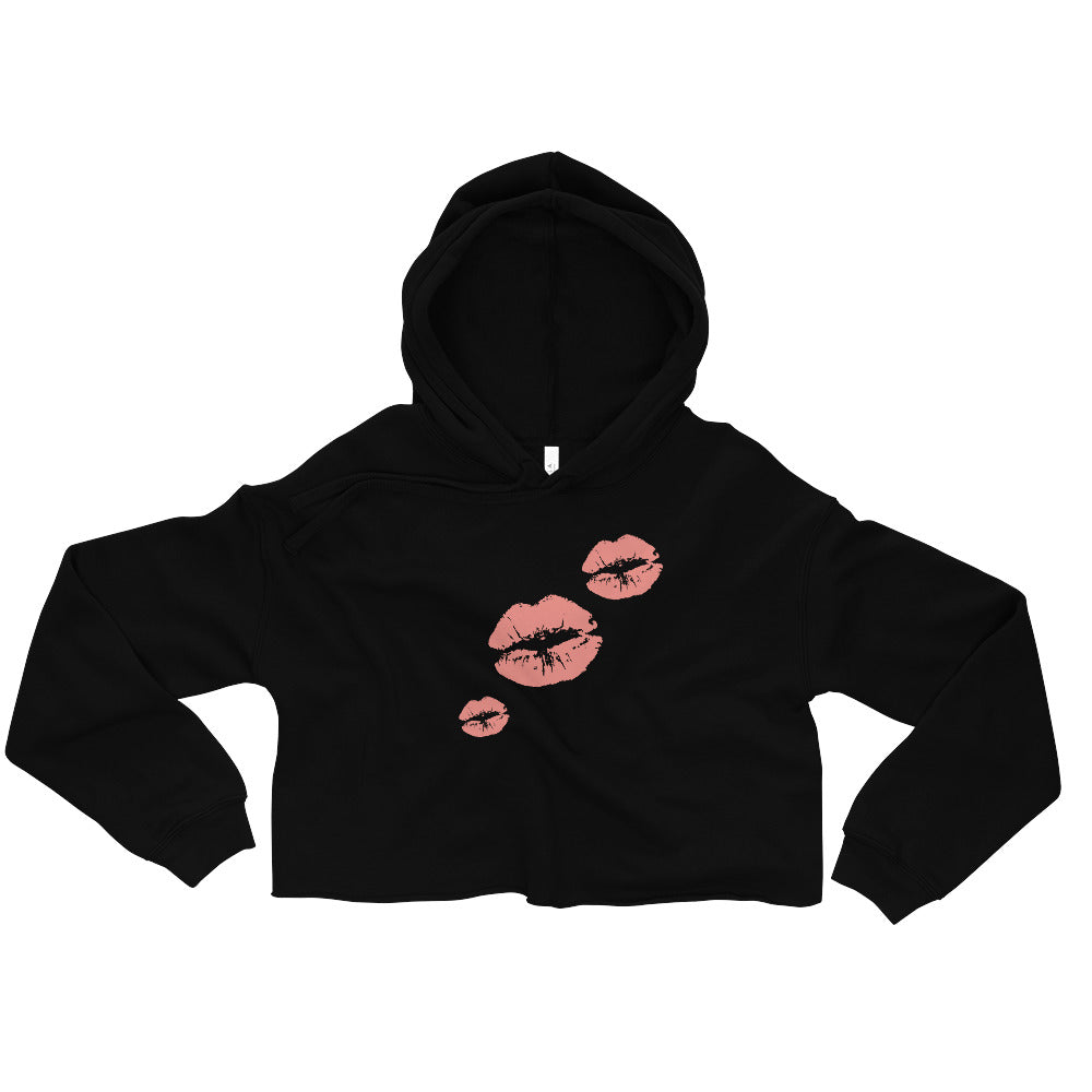Crop Hoodie kissable lips in 4 colors - familiar...yet different