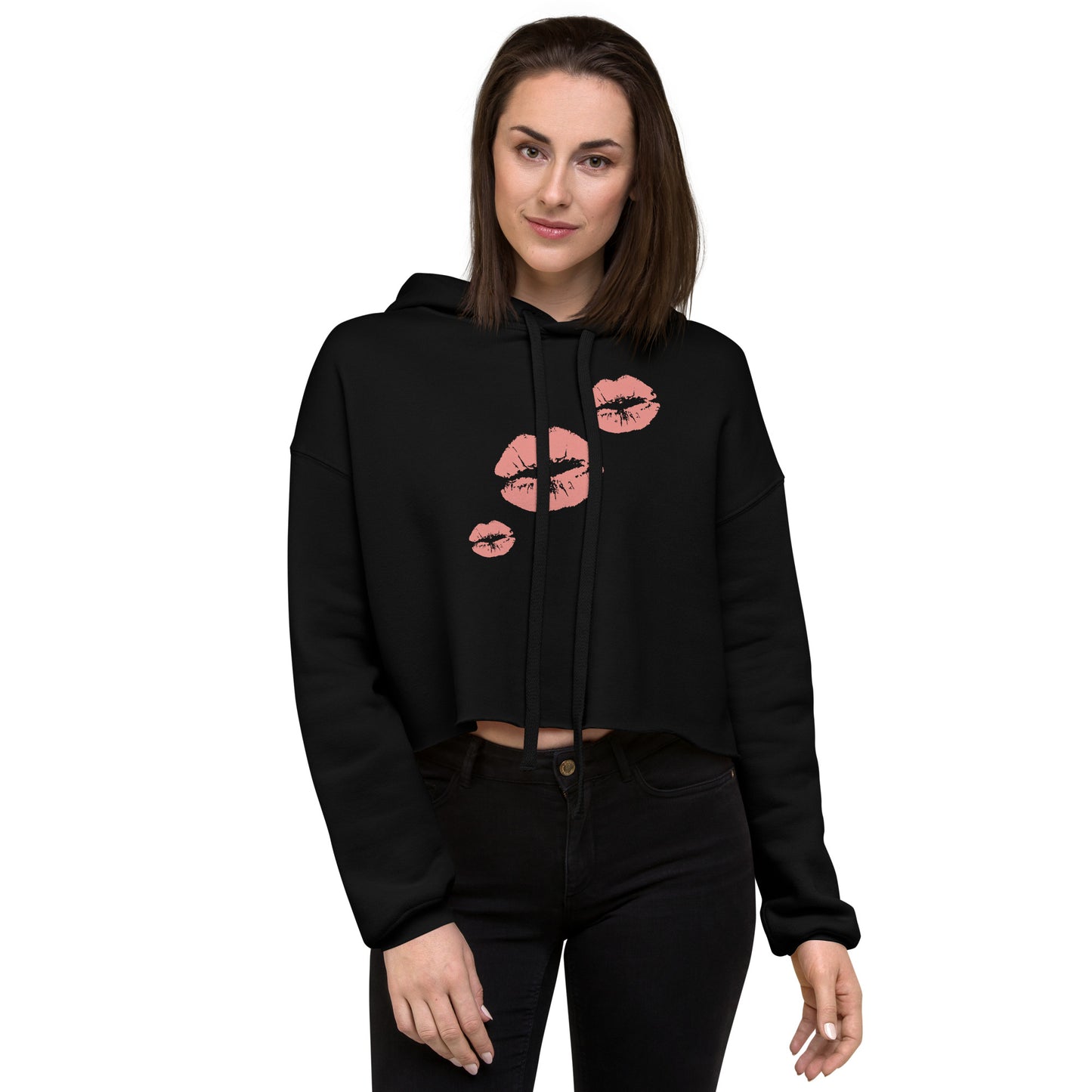 Crop Hoodie kissable lips in 4 colors - familiar...yet different