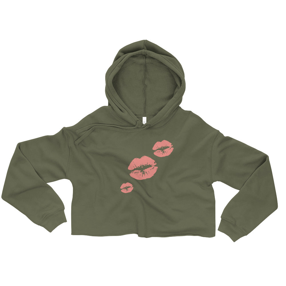 Crop Hoodie kissable lips in 4 colors - familiar...yet different