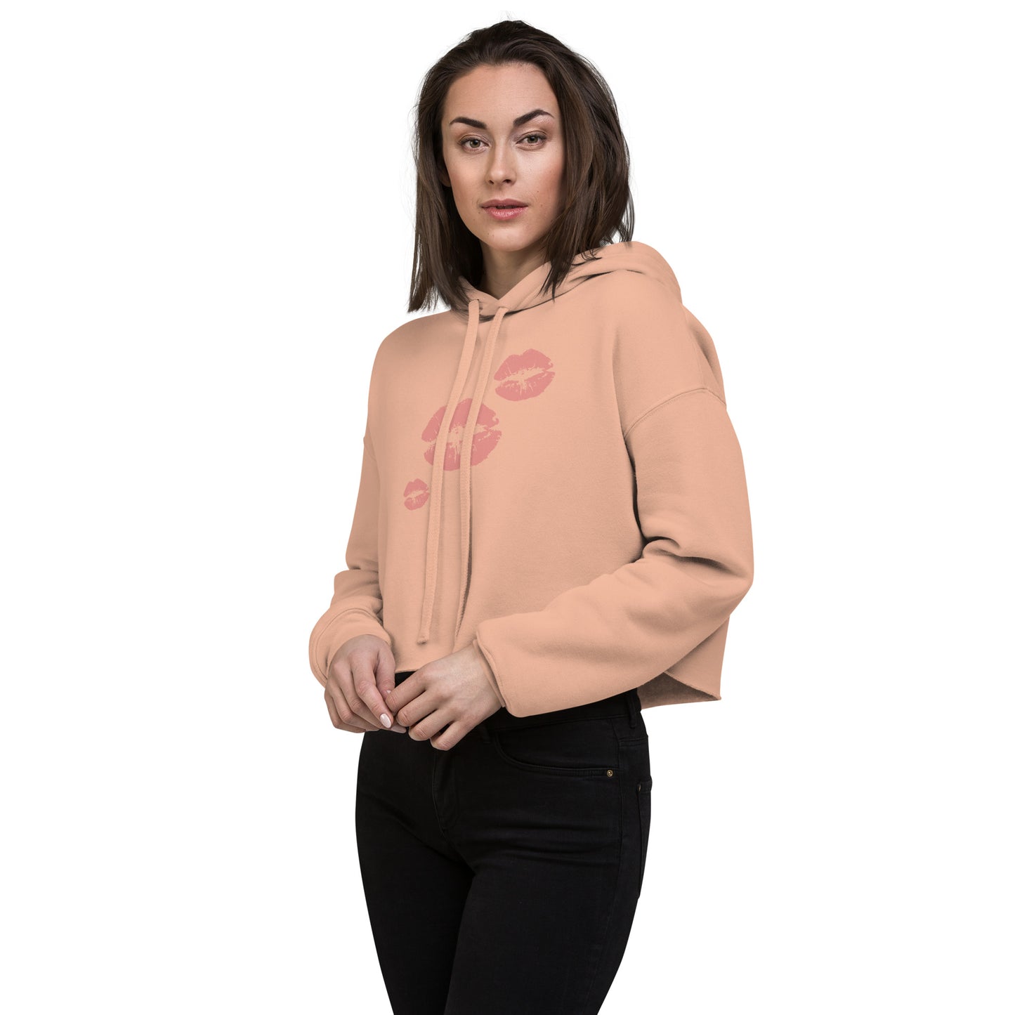 Crop Hoodie kissable lips in 4 colors - familiar...yet different