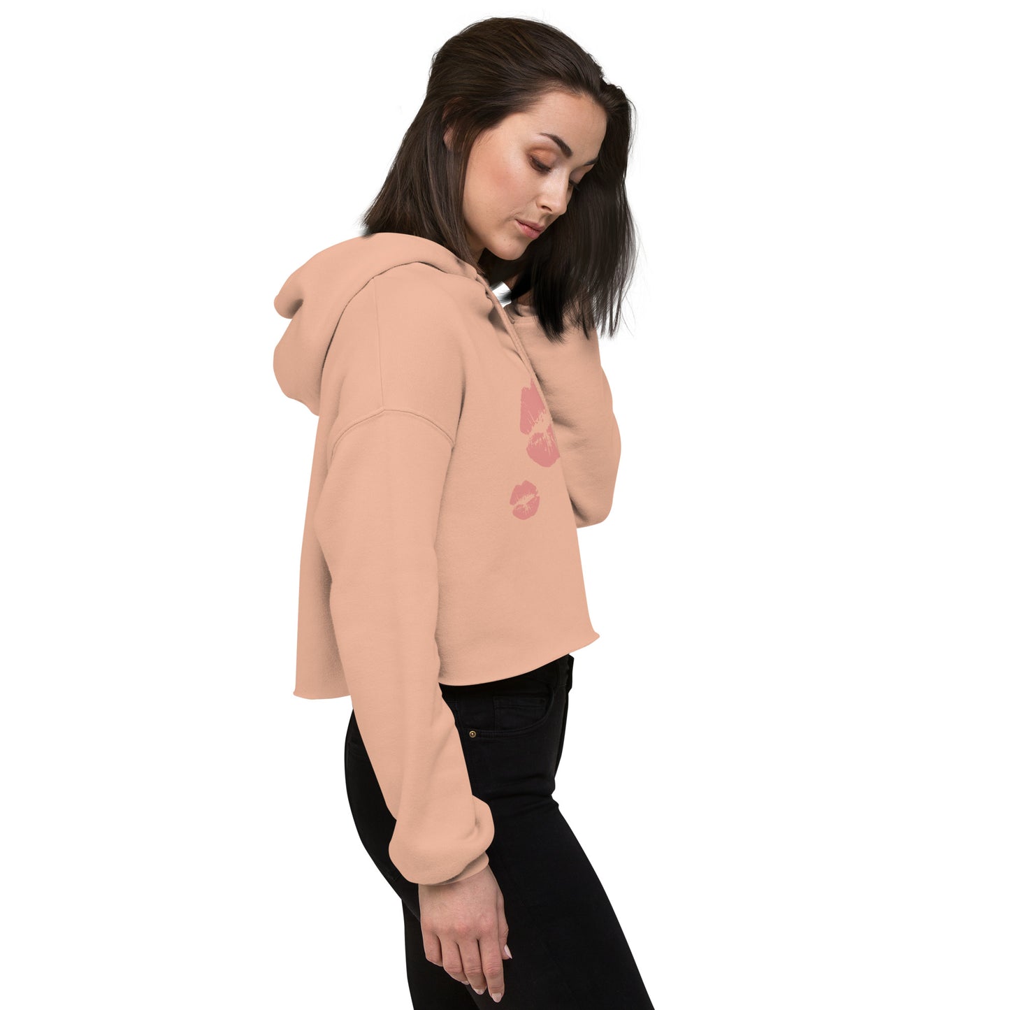 Crop Hoodie kissable lips in 4 colors - familiar...yet different