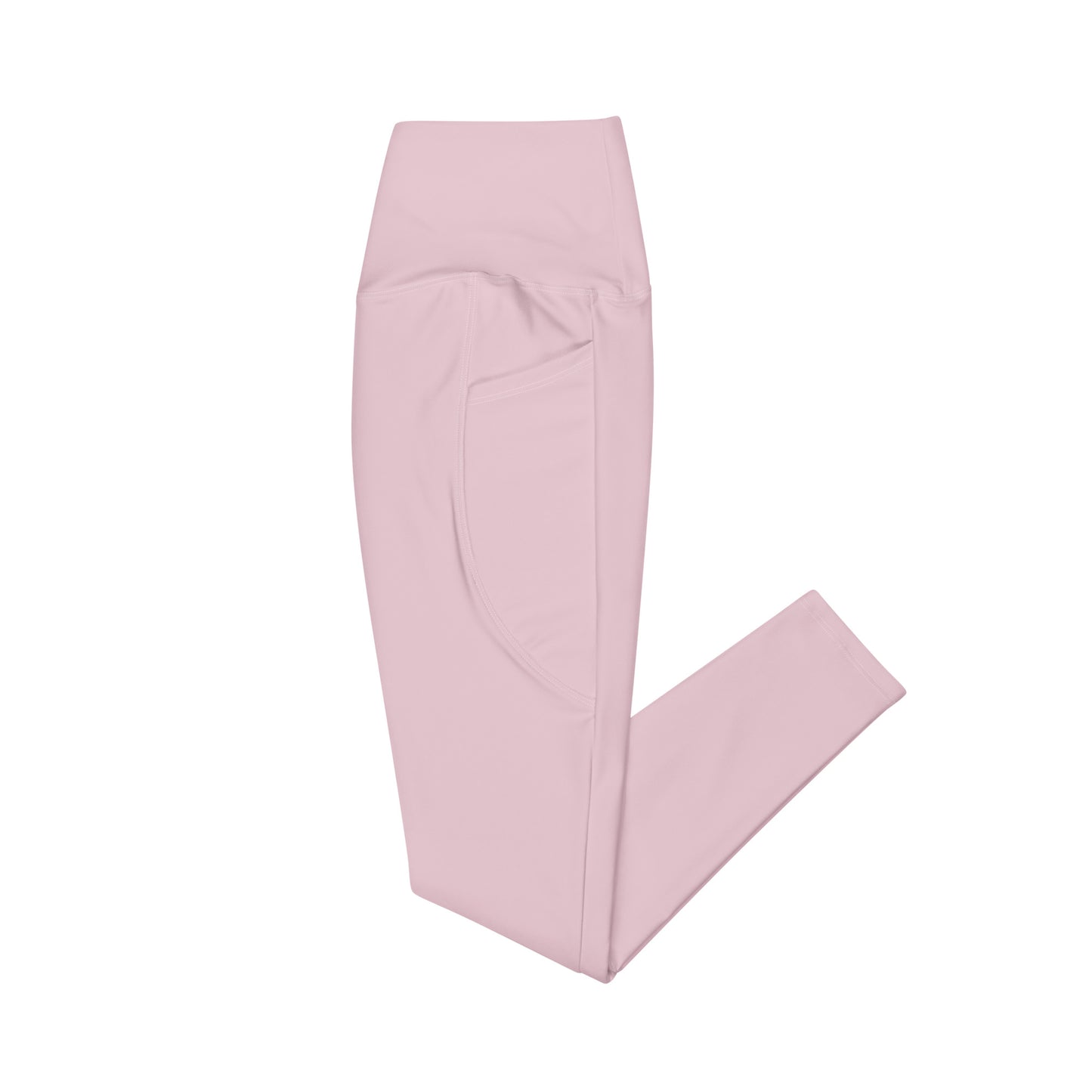 Size Inclusive Leggings with pockets in pastel pink