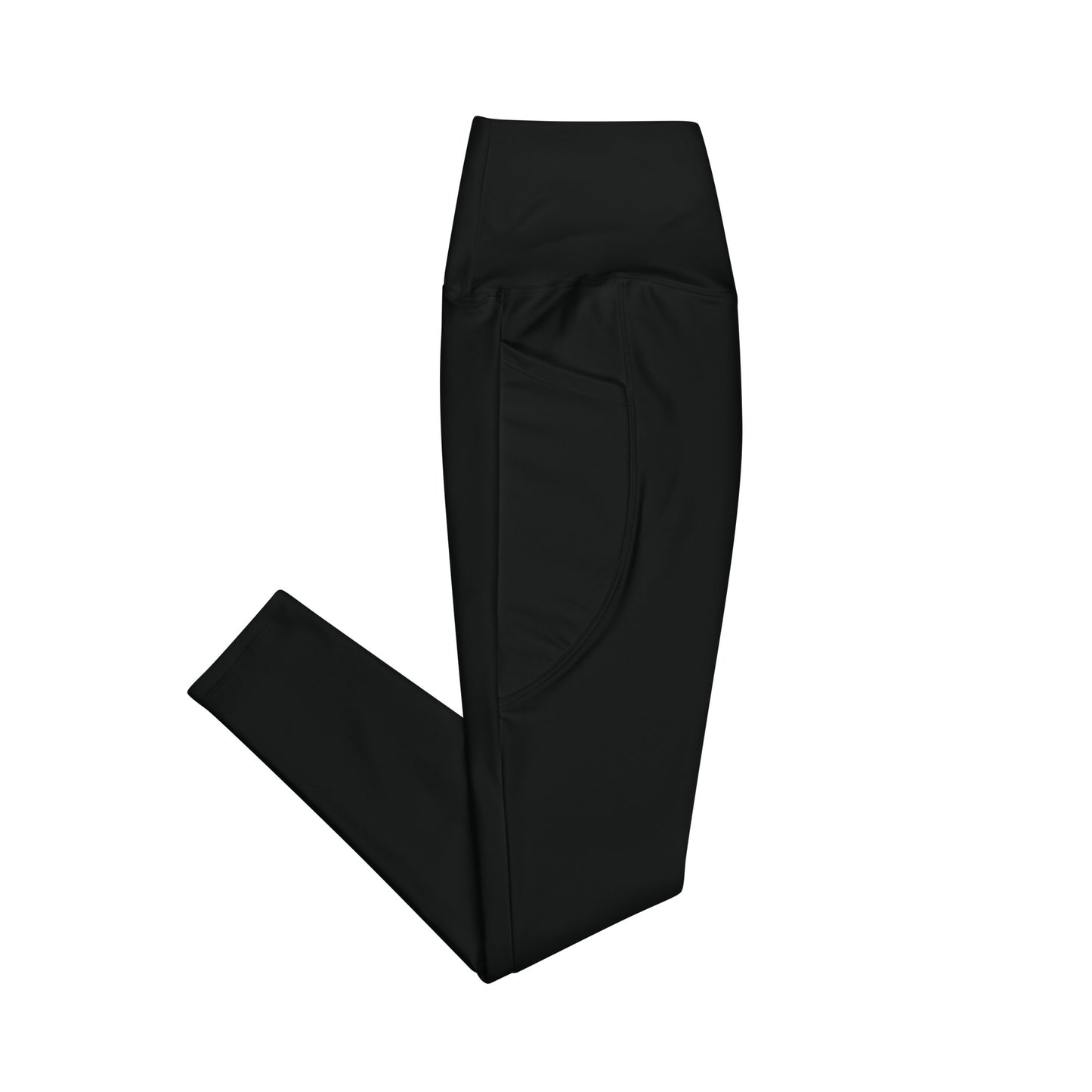 Leggings with pockets in solid black