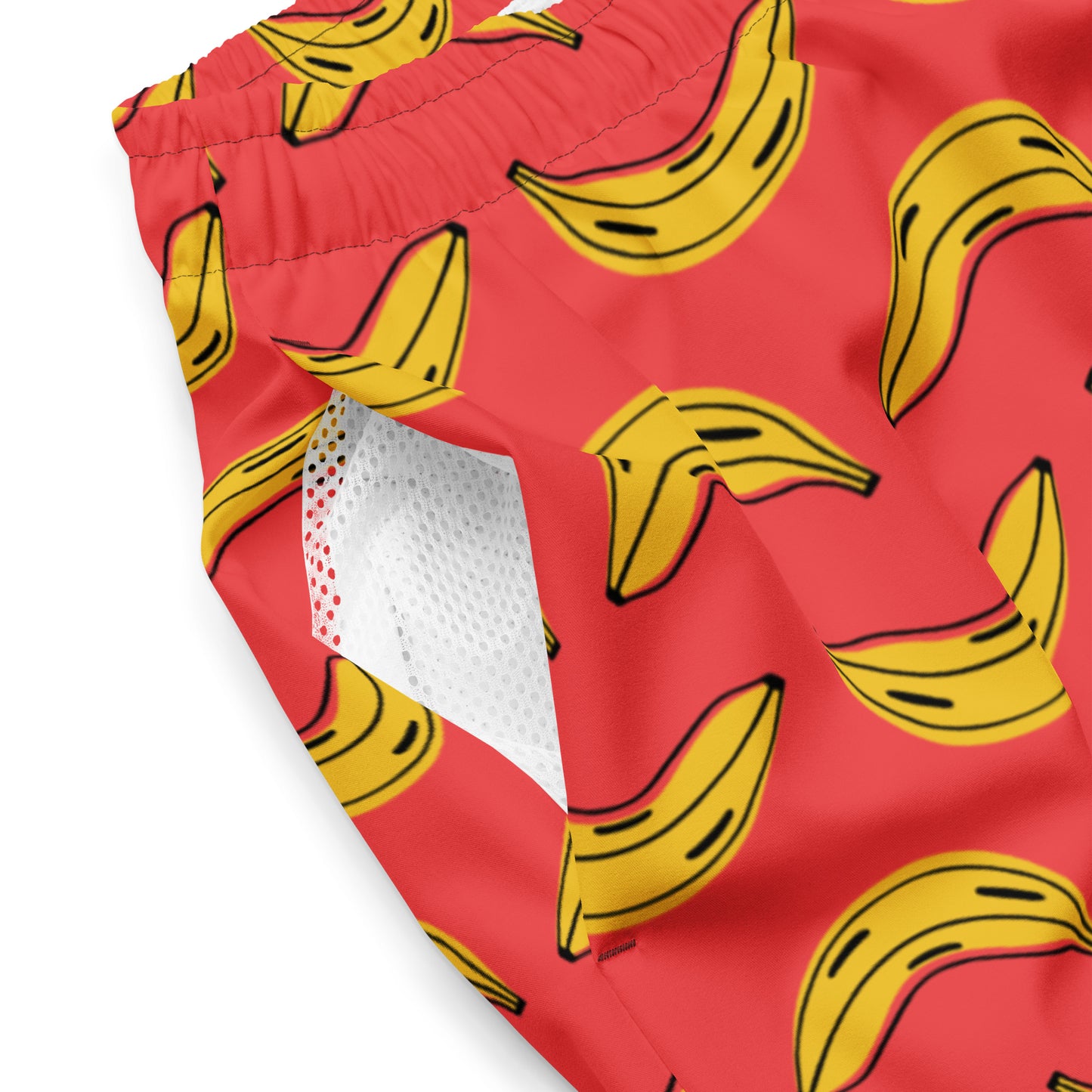 FYD Men's Recycled Swim Trunks in zany bananas