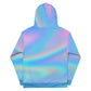 FYD Unisex Hoodie in blue iridescent wavelength