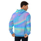 FYD Unisex Hoodie in blue iridescent wavelength