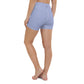 FYD Mini Yoga Shorts in blue & white check