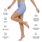 FYD Mini Yoga Shorts in blue & white check