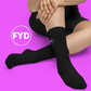 FYD Unisex Logo-Embroidered Sporty Socks in 3 colors