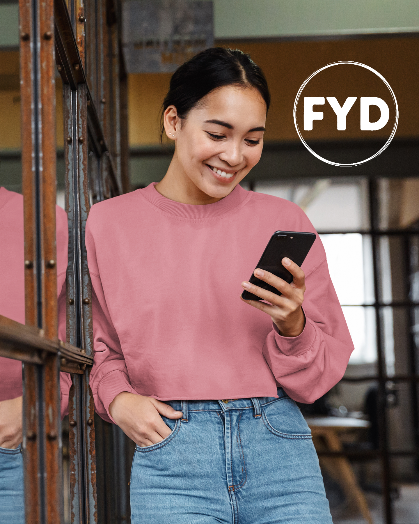 FYD BASICS Crop Sweatshirt in 4 colors