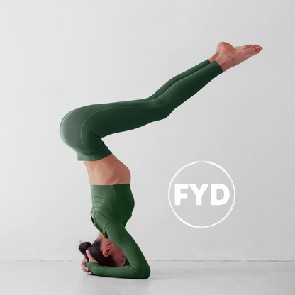 FYD Leggings with pockets in Forest Green