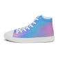 FYD Women’s High Top Sneakers in blue iridescent wavelength