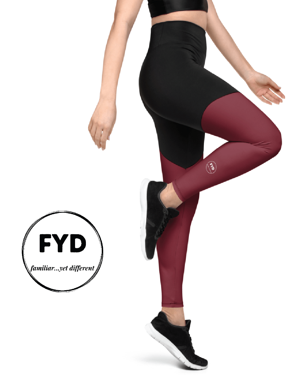Sporty black Leggings + in 3 Compression solid colors