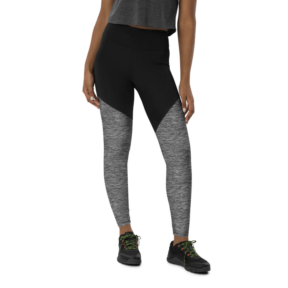 Dark Grey Yoga Capri Leggings, Solid Color Women's Workout Gym Tights- Made  in USA/EU/MX