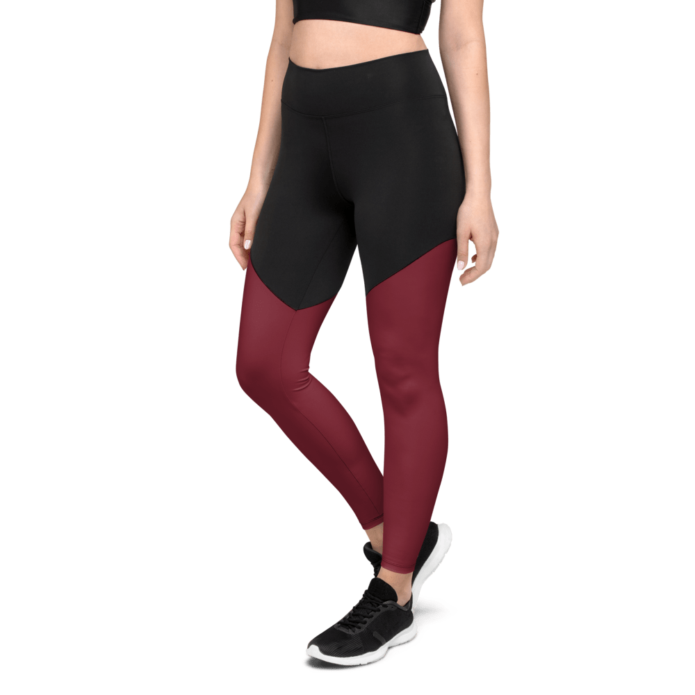 Compression Sporty Leggings in solid 3 black colors 