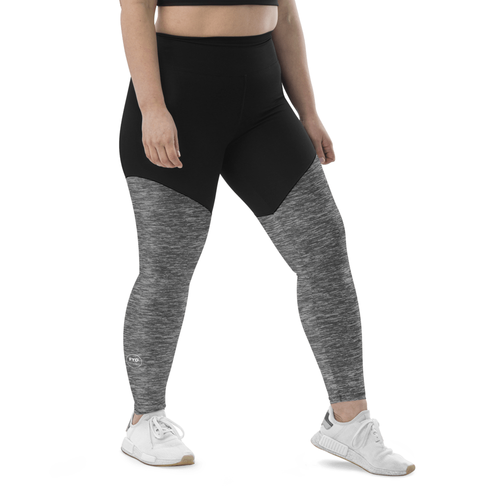 3 colors Sporty + black Compression in Leggings solid