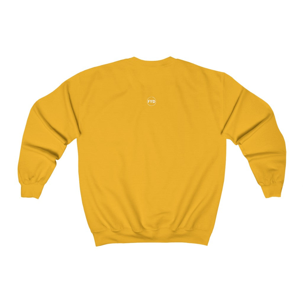 Monday's Child Brown & Orange Chevron Monogram Crewneck Sweatshirt