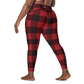 Leggings with pockets in red & black plaid - familiar...yet different