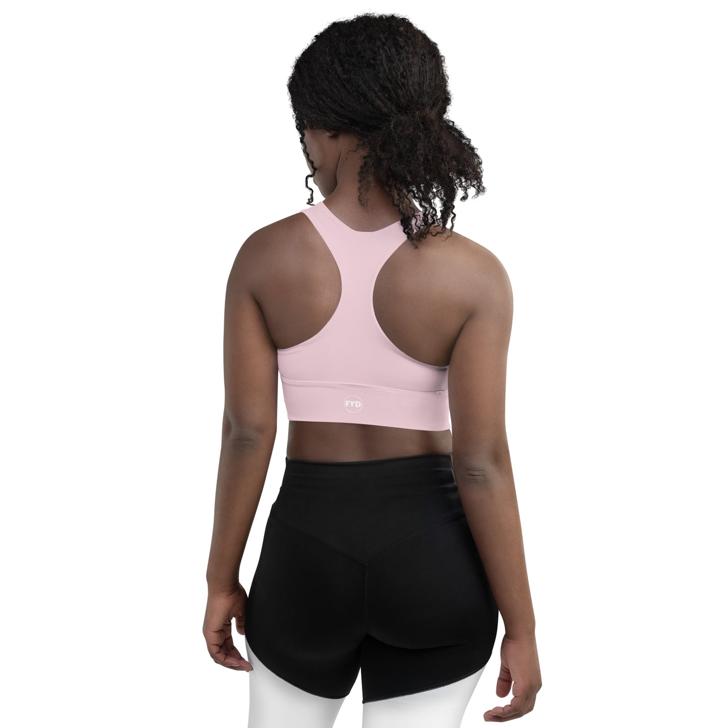 Size Inclusive Longline Sports Bra in Pretty in Pink - familiar...yet different