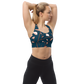 Longline Sports Bra in Fable Teal Floral - familiar...yet different