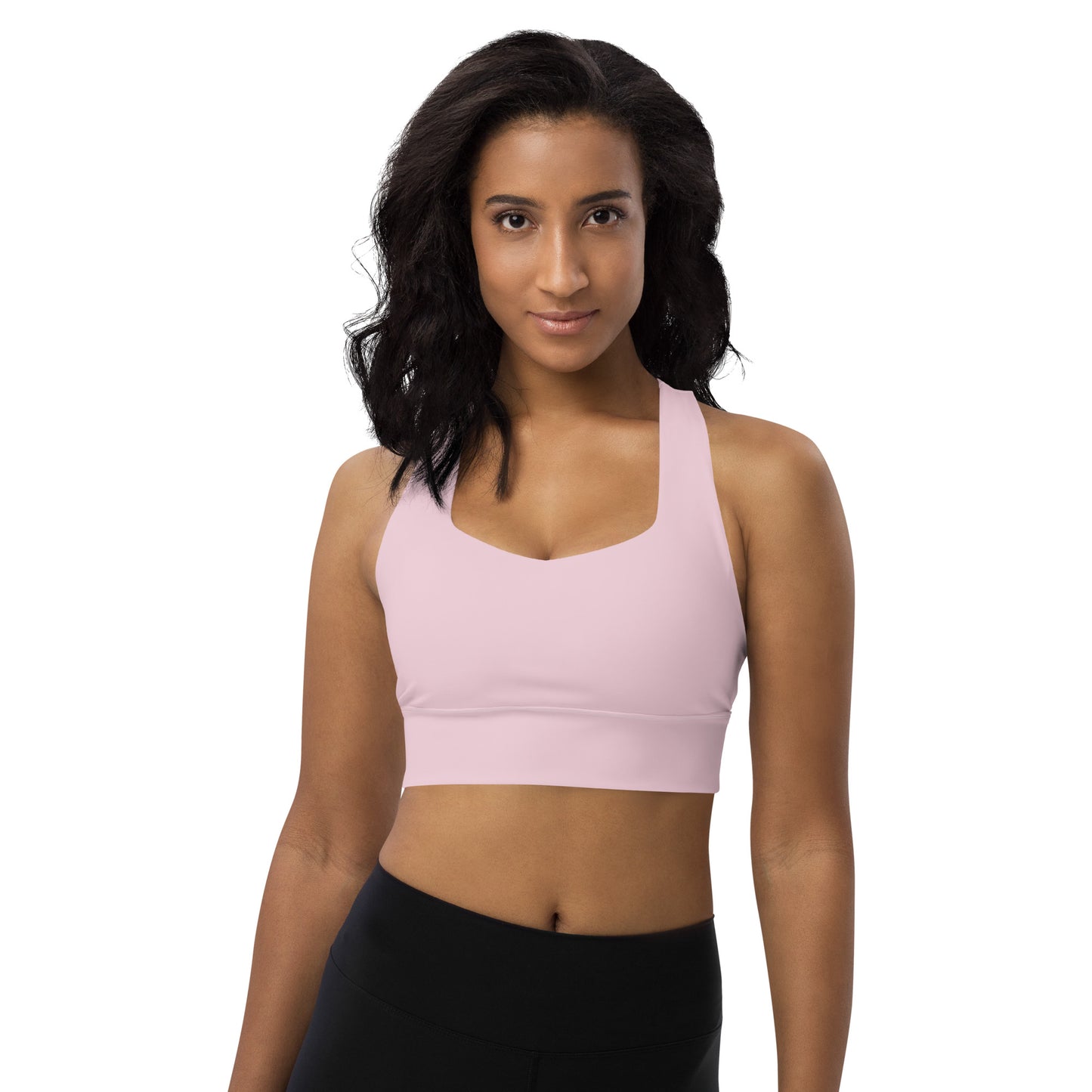 Size Inclusive Longline Sports Bra in Pretty in Pink - familiar...yet different