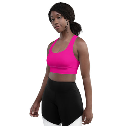 Long-Line Sports Bra in hot pink - familiar...yet different