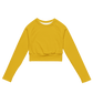 Recycled Long-Sleeve Crop Top in Goldenrod Yellow - familiar...yet different