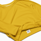 Recycled Long-Sleeve Crop Top in Goldenrod Yellow - familiar...yet different
