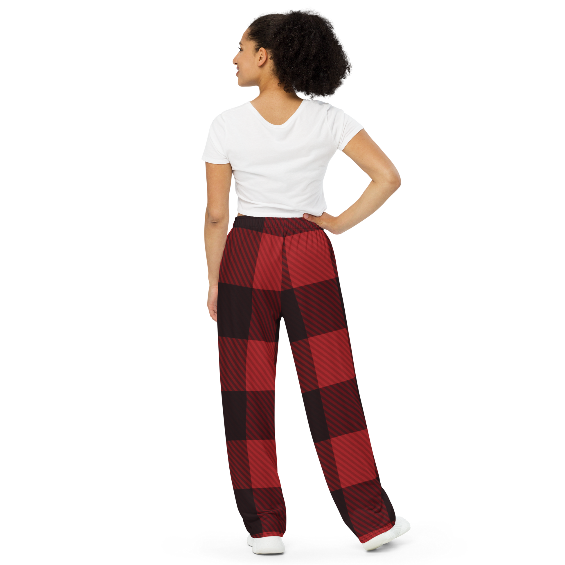 Plaid red and discount black pajama pants
