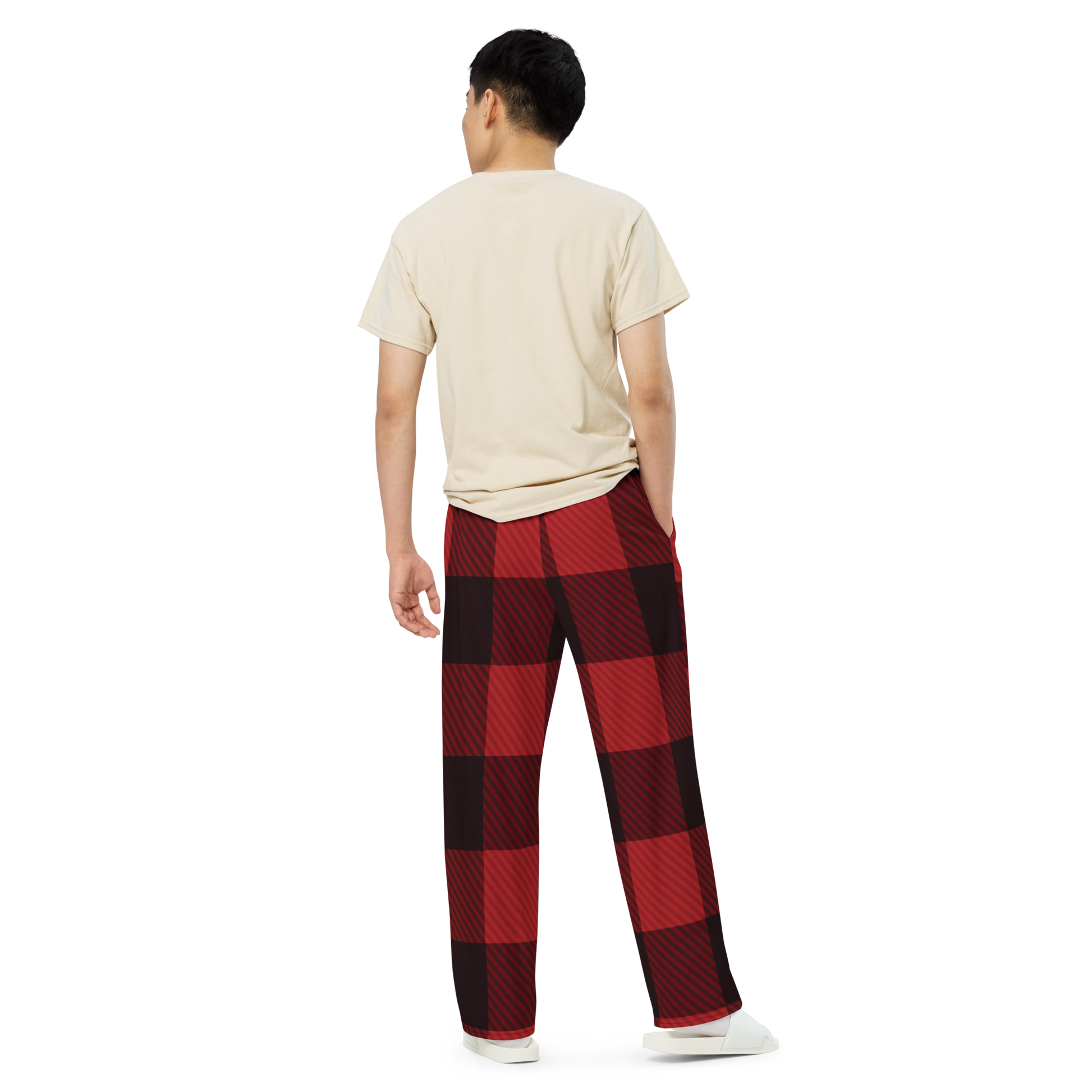 Black and red discount plaid pj pants