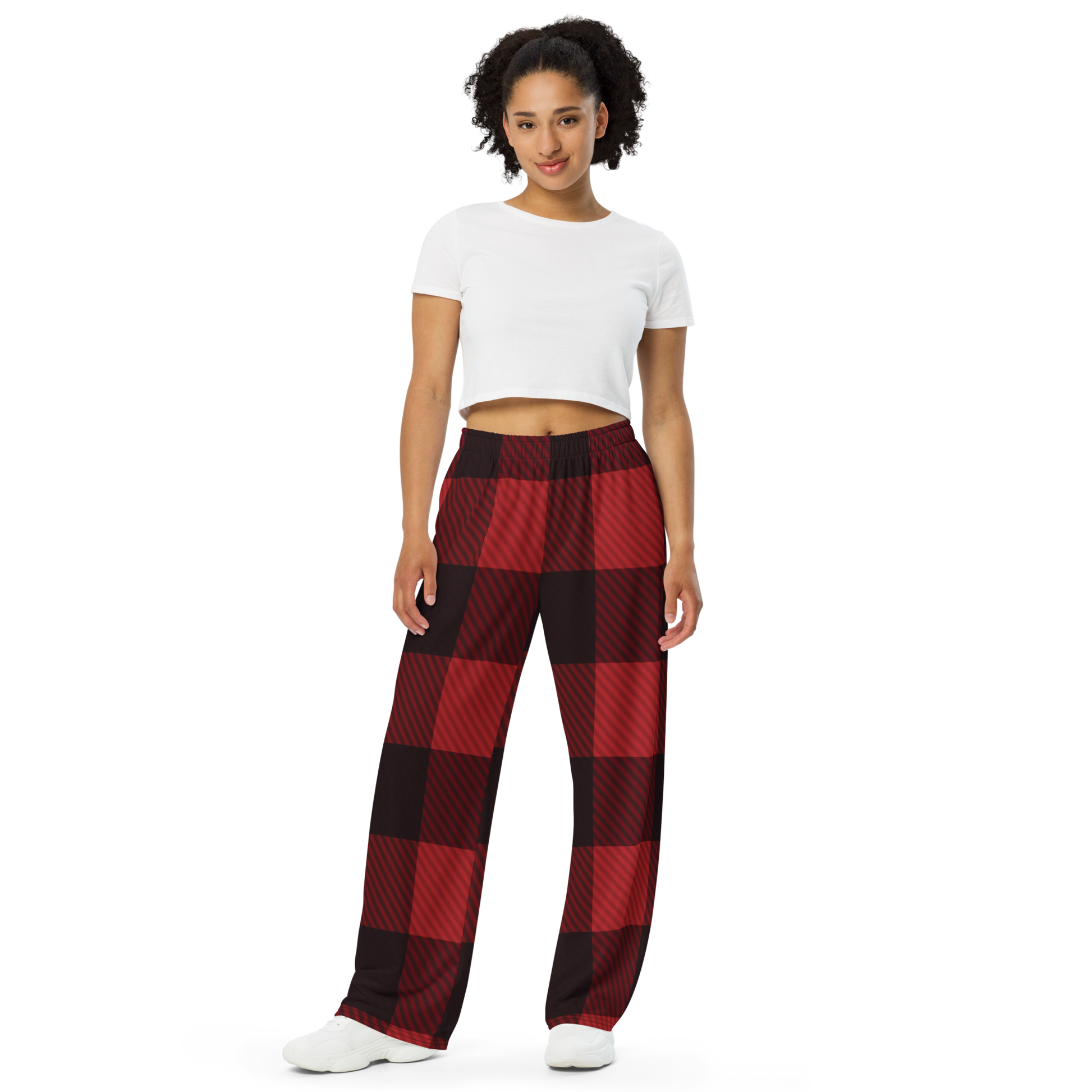 Unisex Pajama Pants in red & black plaid - familiar...yet different